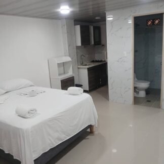 Renta de habitación amoblada de lujo en Cali 505, espacio elegante y completamente equipado para estadías exclusivas